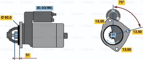 BOSCH 0 001 372 005 - Стартер avtokuzovplus.com.ua