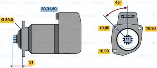 BOSCH 0 001 417 025 - Стартер autocars.com.ua