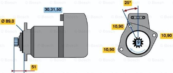 BOSCH 0 001 416 026 - Стартер autocars.com.ua