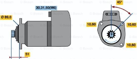 BOSCH 0 001 416 028 - Стартер autocars.com.ua