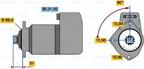 BOSCH 0 001 416 033 - Стартер avtokuzovplus.com.ua