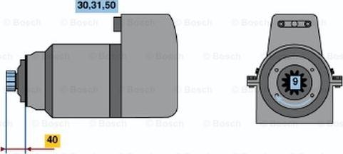 BOSCH 0 001 416 040 - Стартер avtokuzovplus.com.ua