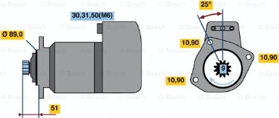 BOSCH 0 001 416 080 - Стартер autodnr.net