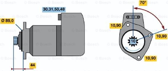 BOSCH 0 001 417 015 - Стартер autocars.com.ua