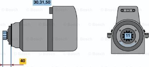 BOSCH 0 001 417 031 - Стартер autocars.com.ua