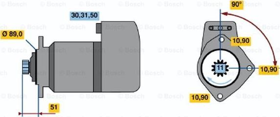 BOSCH 0 001 417 068 - Стартер autocars.com.ua