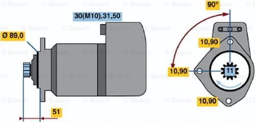 BOSCH 0 001 417 072 - Стартер avtokuzovplus.com.ua