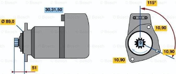 BOSCH 0 001 417 077 - Стартер autocars.com.ua