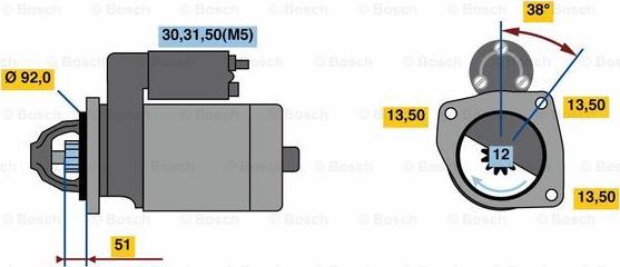 BOSCH 0 001 420 025 - Стартер avtokuzovplus.com.ua