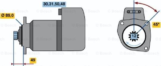 BOSCH 0 001 510 010 - Стартер autocars.com.ua