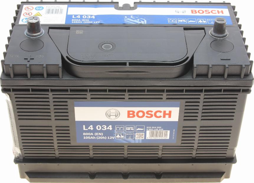 BOSCH 0 092 L40 340 - Стартерна акумуляторна батарея, АКБ autocars.com.ua