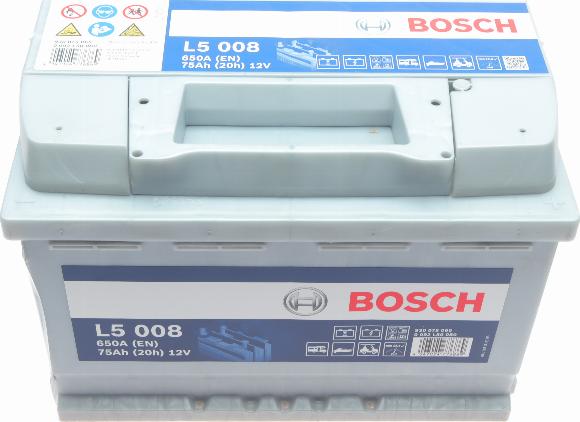 BOSCH 0 092 L50 080 - Стартерная аккумуляторная батарея, АКБ avtokuzovplus.com.ua