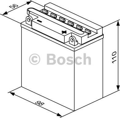 BOSCH 0 092 M4F 150 - Стартерна акумуляторна батарея, АКБ autocars.com.ua