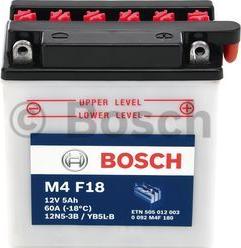 BOSCH 0 092 M4F 180 - Стартерна акумуляторна батарея, АКБ autocars.com.ua