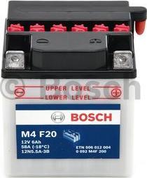 BOSCH 0 092 M4F 200 - Стартерная аккумуляторная батарея, АКБ avtokuzovplus.com.ua