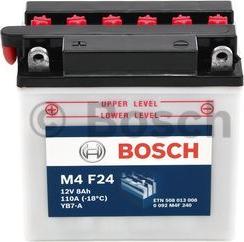 BOSCH 0 092 M4F 240 - Стартерна акумуляторна батарея, АКБ autocars.com.ua