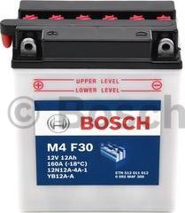 BOSCH 0092M4F300 - Стартерна акумуляторна батарея, АКБ autocars.com.ua