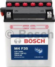 BOSCH 0 092 M4F 350 - Стартерная аккумуляторная батарея, АКБ autodnr.net