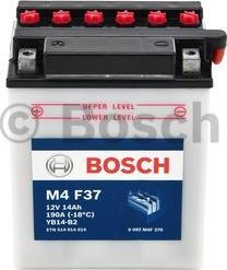 BOSCH 0 092 M4F 370 - Стартерна акумуляторна батарея, АКБ autocars.com.ua