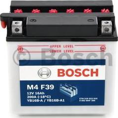 BOSCH 0 092 M4F 390 - Стартерная аккумуляторная батарея, АКБ autodnr.net