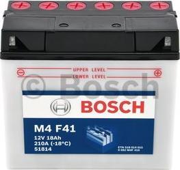 BOSCH 0 092 M4F 410 - Стартерная аккумуляторная батарея, АКБ avtokuzovplus.com.ua