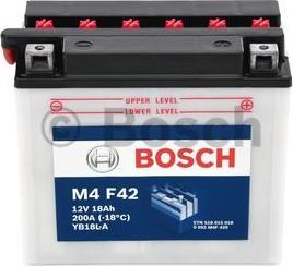 BOSCH 0 092 M4F 420 - Стартерная аккумуляторная батарея, АКБ autodnr.net