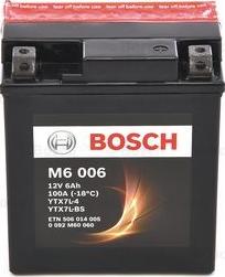 BOSCH 0 092 M60 060 - Стартерная аккумуляторная батарея, АКБ avtokuzovplus.com.ua
