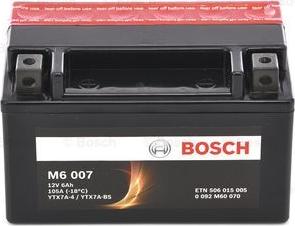 BOSCH 0 092 M60 070 - Стартерна акумуляторна батарея, АКБ autocars.com.ua