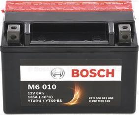 BOSCH 0 092 M60 100 - Стартерна акумуляторна батарея, АКБ autocars.com.ua