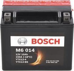 BOSCH 0092M60140 - Стартерна акумуляторна батарея, АКБ autocars.com.ua