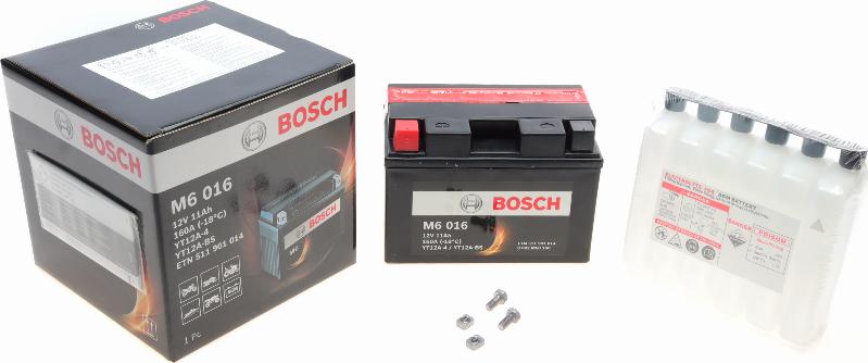 BOSCH 0 092 M60 160 - Стартерна акумуляторна батарея, АКБ autocars.com.ua