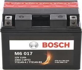 BOSCH 0092M60170 - Стартерна акумуляторна батарея, АКБ autocars.com.ua