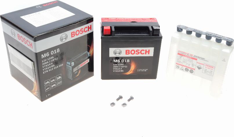 BOSCH 0 092 M60 180 - Стартерна акумуляторна батарея, АКБ autocars.com.ua