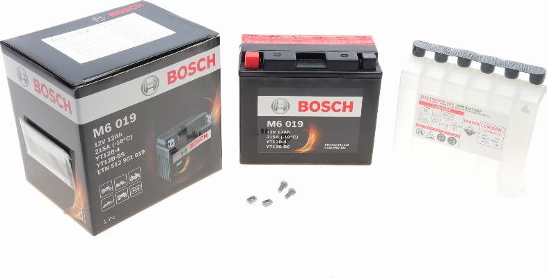 BOSCH 0 092 M60 190 - Стартерная аккумуляторная батарея, АКБ avtokuzovplus.com.ua