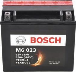 BOSCH 0 092 M60 230 - Стартерна акумуляторна батарея, АКБ autocars.com.ua