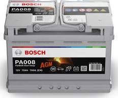 BOSCH 0 092 PA0 080 - Стартерная аккумуляторная батарея, АКБ avtokuzovplus.com.ua