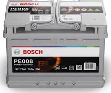 BOSCH 0 092 PE0 080 - Стартерна акумуляторна батарея, АКБ autocars.com.ua