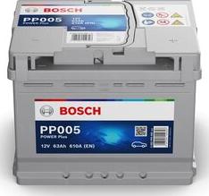 BOSCH 0 092 PP0 050 - Стартерна акумуляторна батарея, АКБ autocars.com.ua