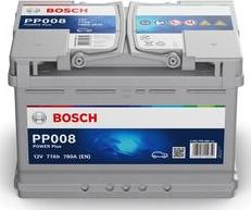 BOSCH 0 092 PP0 080 - Стартерна акумуляторна батарея, АКБ autocars.com.ua