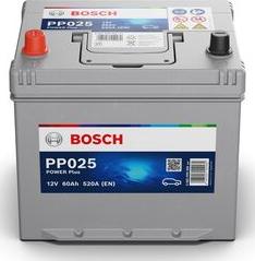 BOSCH 0 092 PP0 250 - Стартерна акумуляторна батарея, АКБ autocars.com.ua