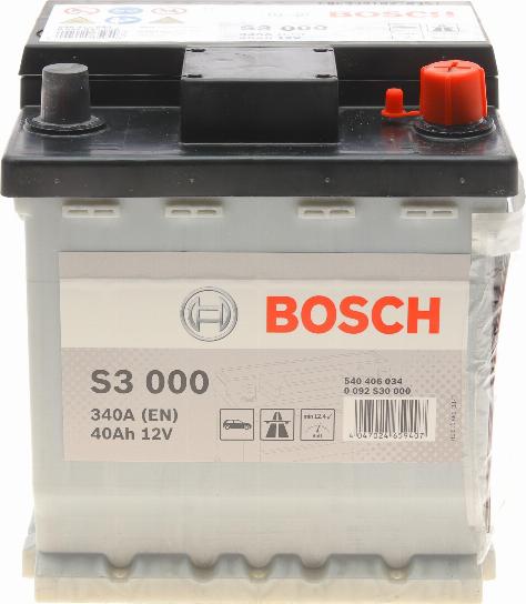 BOSCH 0 092 S30 000 - Стартерная аккумуляторная батарея, АКБ autodnr.net