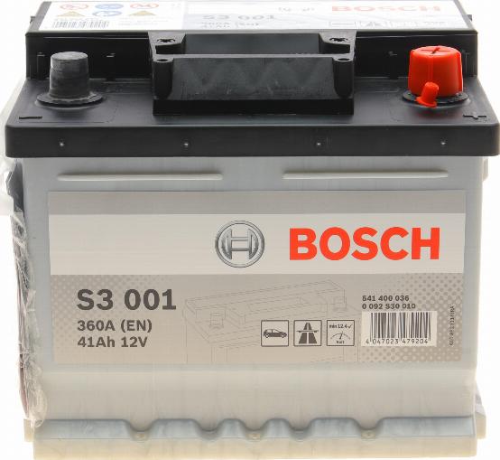 BOSCH 0 092 S30 010 - Стартерна акумуляторна батарея, АКБ autocars.com.ua