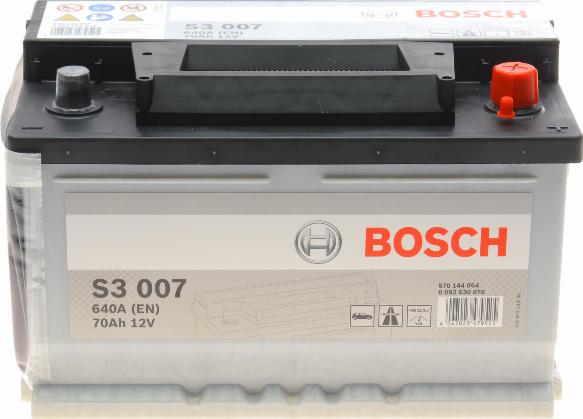 BOSCH 0 092 S30 070 - Стартерна акумуляторна батарея, АКБ autocars.com.ua