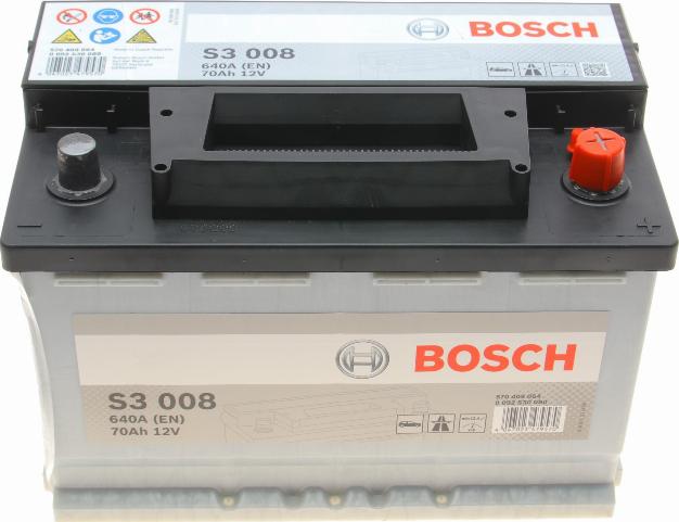 BOSCH 0 092 S30 080 - Стартерна акумуляторна батарея, АКБ autocars.com.ua