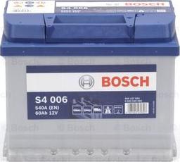 BOSCH 0 092 S40 060 - Стартерная аккумуляторная батарея, АКБ avtokuzovplus.com.ua
