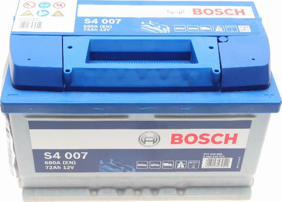 BOSCH 0 092 S40 070 - Стартерна акумуляторна батарея, АКБ autocars.com.ua