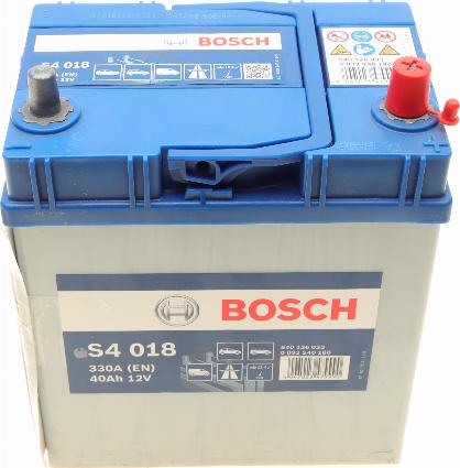 BOSCH 0 092 S40 180 - Стартерна акумуляторна батарея, АКБ autocars.com.ua