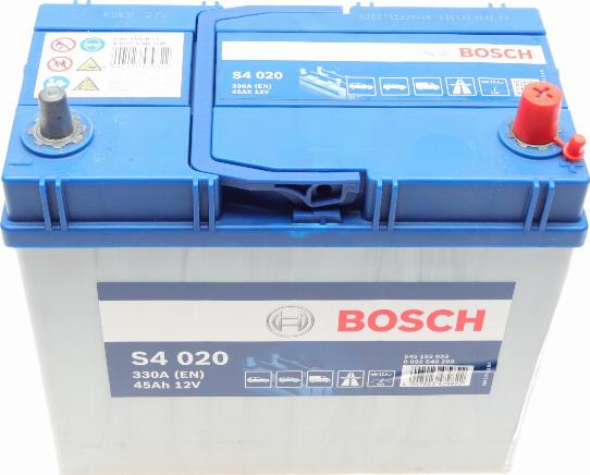 BOSCH 0 092 S40 200 - Стартерна акумуляторна батарея, АКБ autocars.com.ua