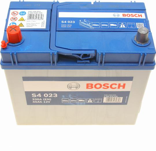 BOSCH 0 092 S40 230 - Стартерна акумуляторна батарея, АКБ autocars.com.ua