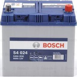 BOSCH 0 092 S40 240 - Стартерная аккумуляторная батарея, АКБ autodnr.net